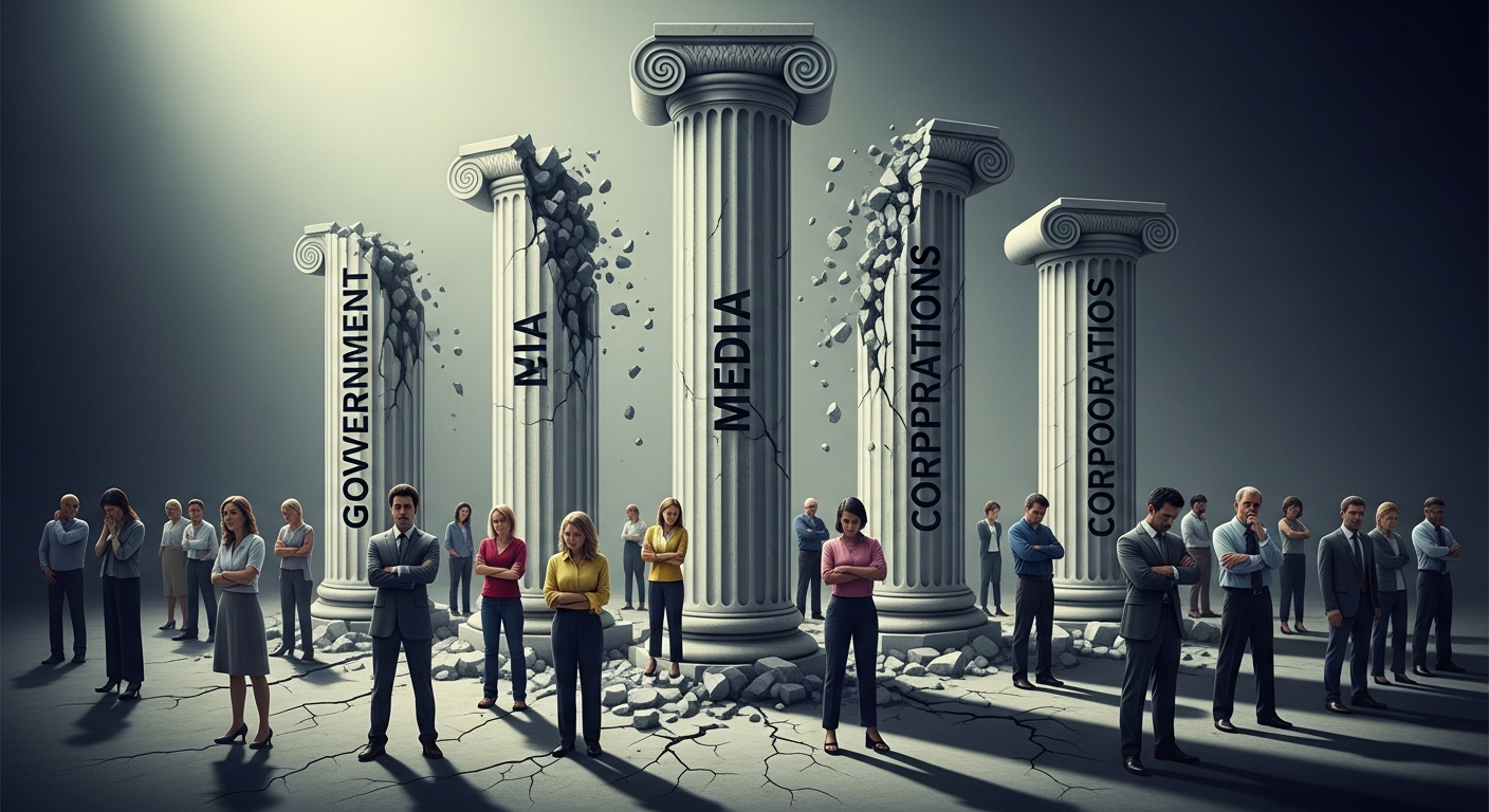 Trust crisis in American institutions
